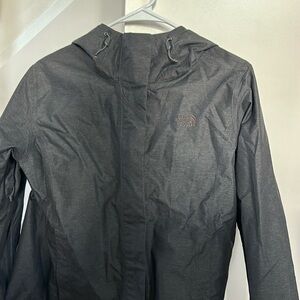 Good condition North Face rain jacket - slate gray